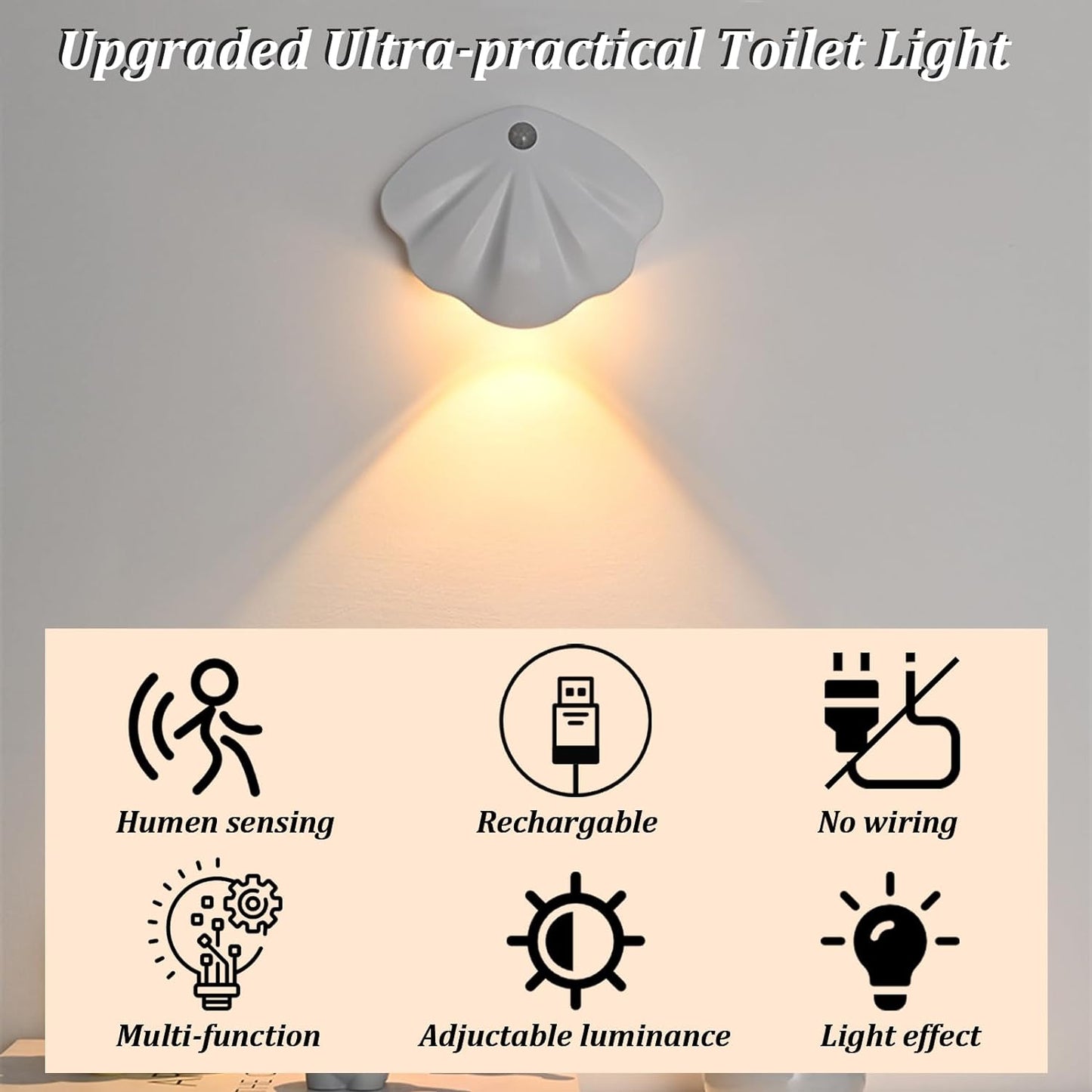 Rechargeable Toilet Light